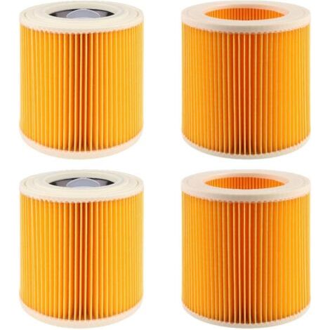 DTEKGAZ - 4er-Pack Staubsaugerfilter für Kärcher Serien WD2, WD3, WD3P, NT18, MV2 und MV3, Ersatzfilter für Kärcher Nass- und Trockensauger (1/4)