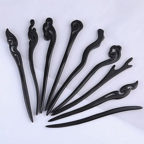 9 Pices Baguettes Cheveux En Bois, Vintage Cheveux Baguettes, Pingle Cheveux Vintage Pour Femme, Pingles Cheveux Baguettes, Pour Cheveux Diy A (1/5)
