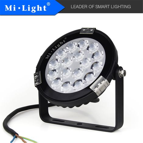 Projecteur LED intelligent milight 9W RGB+CCT pour paysage (version haute tension) AC86265V FUTC02