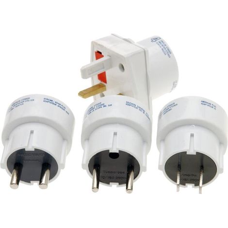Adaptador de viaje Travellife 4 piezas ligero compacto