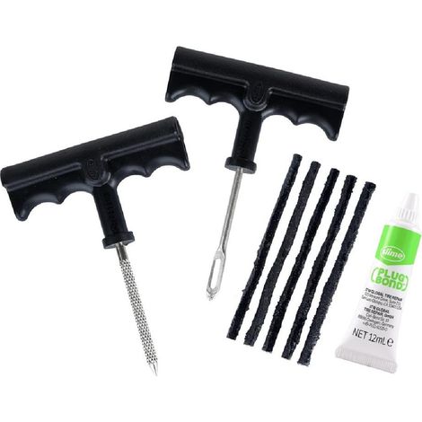 Kit Meches Pour Pneus Slime -5 Meches + 2 Outils + Plug Bond-