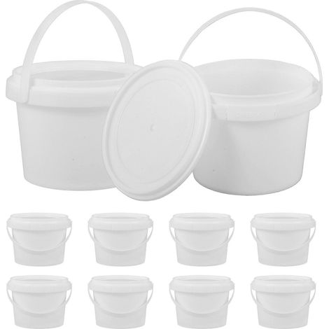 Lot de 10 boîtes à glace à faire soi-même, avec couvercle, pour conserver vos glaces maison au réfrigérateur. (1/5)