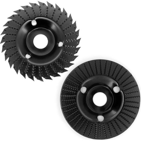 Disque Bois Meuleuse 125mm pour Meuleuse d'angle, 2 Pièces Disques de Meulage Disque Abrasif en Bois pour Meulage, Meuler et Couper (1/5)