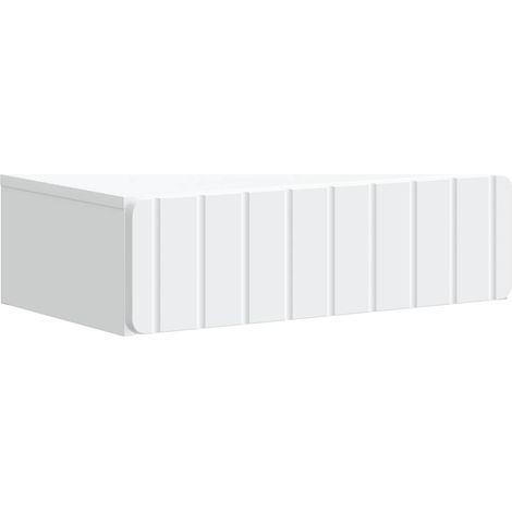 Tavolino da Parete Laterale Bianco 59 x 34,5 x 17 cm vidaXL