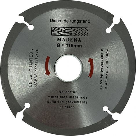 Disco in tungsteno per taglio legno per radiale CDM-115mm (1/3)