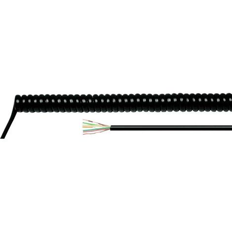 [NEUWERTIG] B-Ware Helukabel Spiralkabel Kabel H07 Bq F Leitung 3 G 1.50 Mm² Schwarz 84922 Pur