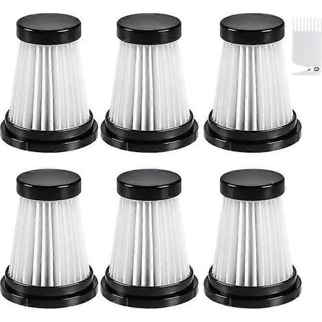 Lot de 6 filtres HEPA pour aspirateur Moosoo K12 / K12 Pro / K13 et aspirateur à main Genius Invictus One 1.0/2.0 (1/5)