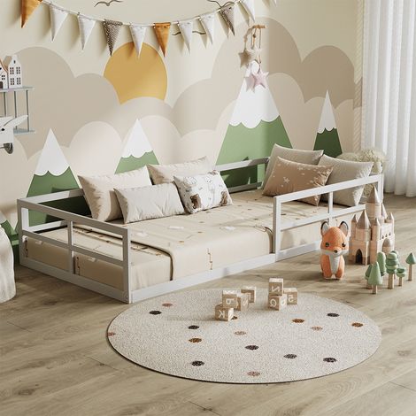 Letto per bambini Minno, Bianco, 205 x 95 cm Senza materasso, Vitalispa (1/5)