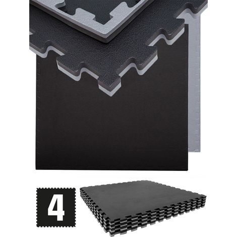 3.2mq Tappeto Palestra 2 cm - Set di 4 Tappetini per Fitness 90x90 EVA Gym Mat (1/5)