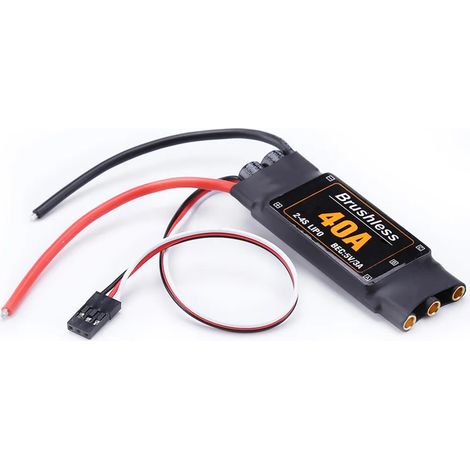 Contrôleur de vitesse électronique ESC brushless 40A pour avions et hélicoptères radiocommandés, pièces de rechange pour modèles réduits RC (1/5)