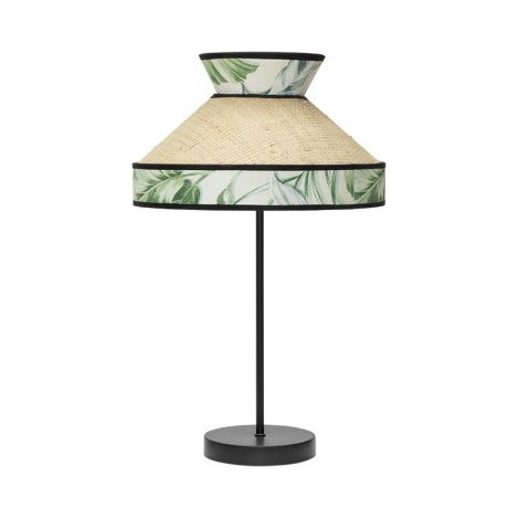 Lampada da tavolo grande "Costantinopoli" Ø30x61cm 1xE27 (lampadina non inclusa) beige e verde
