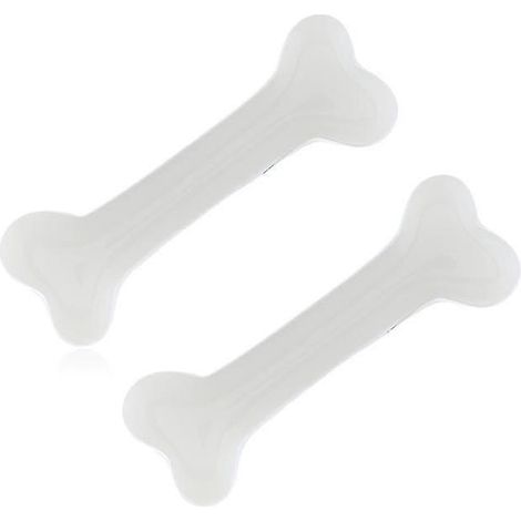 weiße Haarspangen in Knochenform aus Acrylharz für Damen, Haarschmuck, Styling-Schmuck (1/4)