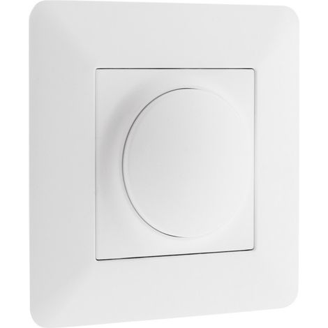 Dimmer rotativo da incasso ZENITECH ARTEZO bianco.