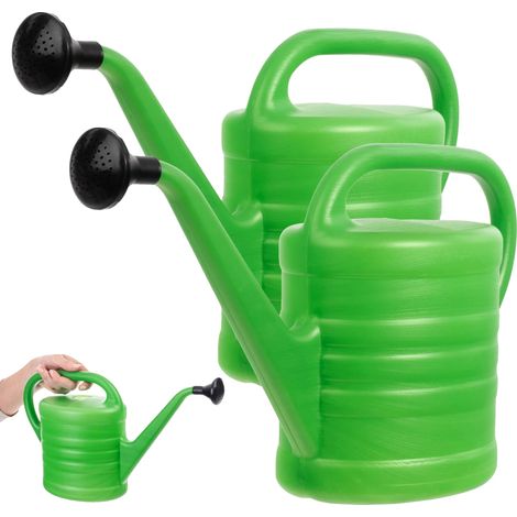 Arrosoir, capacité de 2,5 litres, matériau en plastique solide, hauteur de 30 cm, largeur de 20 cm, utilisation intérieure et extérieure (1/5)