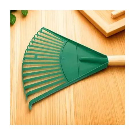 Râteau à gazon en plastique léger, râteau de jardin à main pour le nettoyage des feuilles et des débris de pelouse, râteaux de jardin pour le jardinage (1/5)