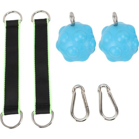 Poignées de boule de traction en TPE, entraînement solide d'escalade, entraîneur de force pour Kettlebell, haltères, gymnastique à domicile, bleu (1/5)