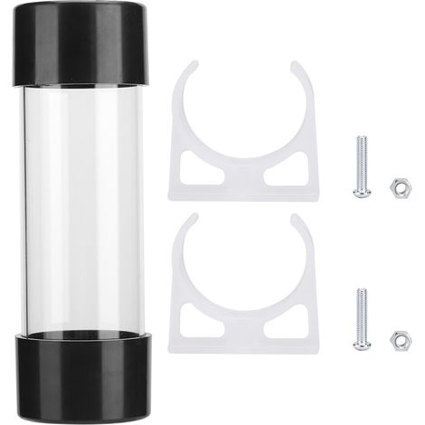 Réservoir d'eau transparent cylindrique 150MM pour refroidissement PC avec filetage G1/4 (1/5)