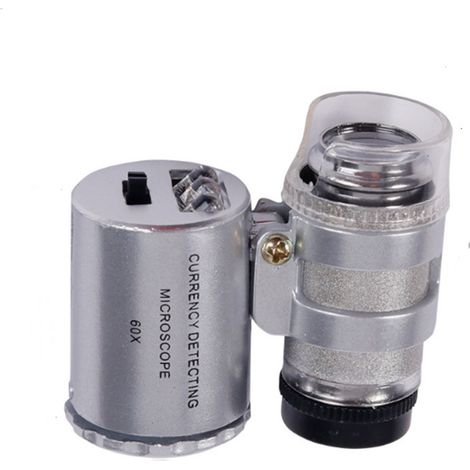 Mini loupe de bijoutier éclairée à LED 60X (1/4)
