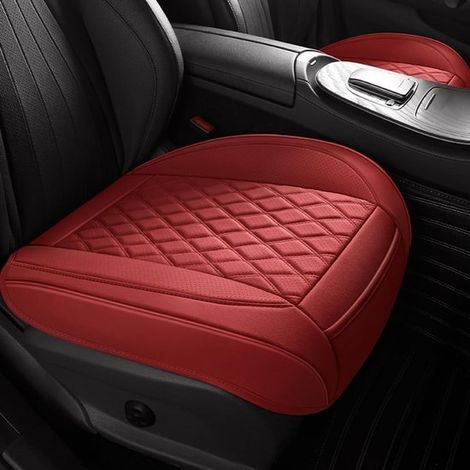 Funda universal para asiento de coche - Piel sintética - Naranja (1/5)