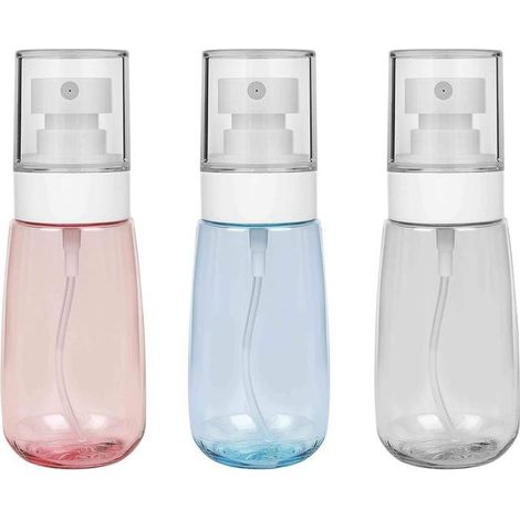 Flacon Vaporisateur de Brume, Bouteille de Pulvérisation Voyage Vide Plastique Réutilisables Transparent (60ml) (1/4)