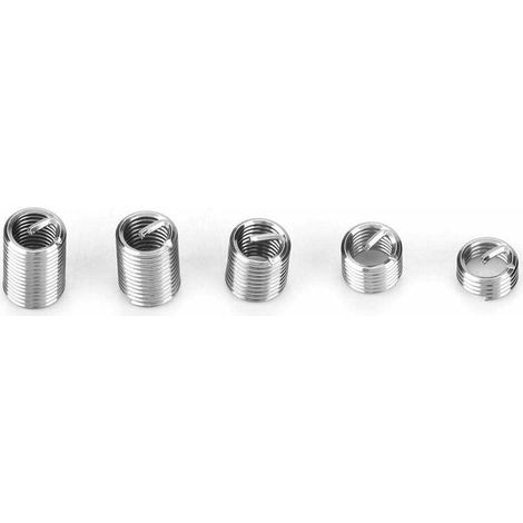 M6 Insert Fileté – 100 Pièces Douilles Filetées Hélicoïdales en Acier Inoxydable pour Réparation de Pas de Vis, Kit de Renfort (1/4)