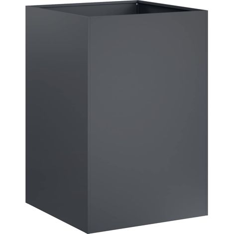 Garden Planter Anthracite 40 x 40 x 75 cm Cold-rolled Steel vidaXL