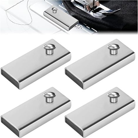 Guide de Couture Magnétique 4 Pièces Outils de Conseil pour Machine à Coudre Pied De Biche Machine a Coudre Aimant de Guide de Couture Accessoires de Couture pour Machine à Coudre (1/4)