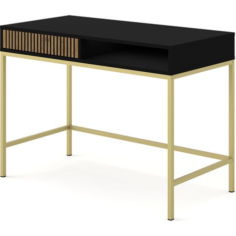 Coiffeuse RAVENNA F 112x50 cm scrivania consolle nero opaco / artisan