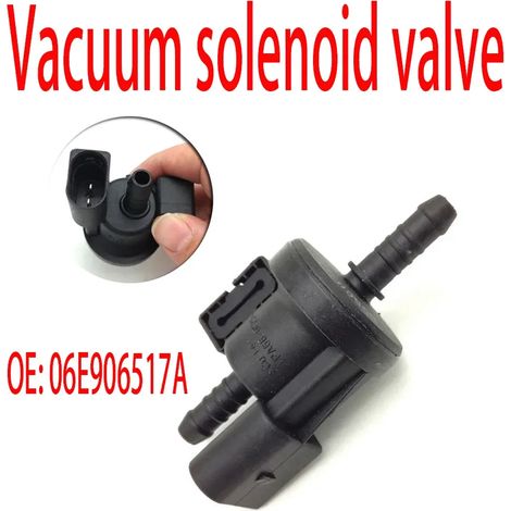 Vakuum-Magnetventil 06E 906 517 06E906517A 0280142431 Kompatibel mit Jetta Golf Kompatibel mit Dampftankreinigung Kompatibel mit Audi A3 A4 A6 Q7 A8