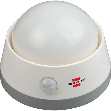 Batería LED Luz nocturna NLB 02 BS con detector de movimiento infrarrojo y interruptor PUSH 2 LED 60LM 3X AA (E (1/4)