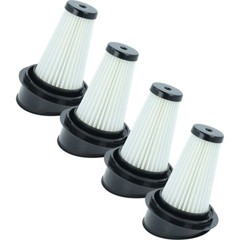 vhbw 4x filtro compatibile con Beko VRT 61821 VD, VRT 61921 VI aspirapolvere - filtro HEPA nero / bianco (1/4)
