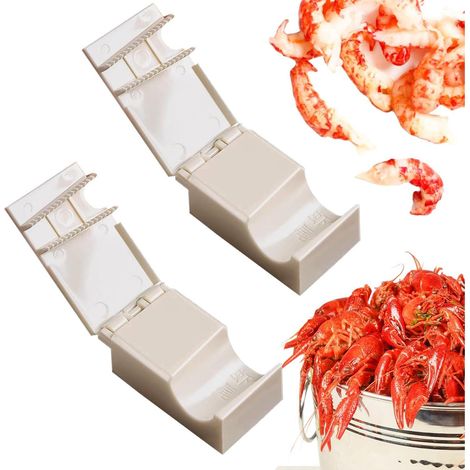 (Lot de 2) Éplucheur à homard - Éplucheur à crevettes - Ustensiles pour fruits de mer - Éplucheur à crabe (1/5)