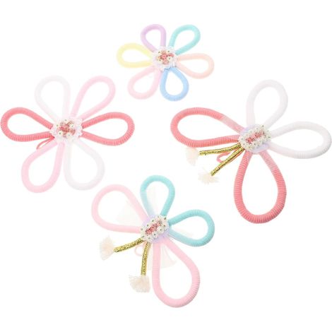 4 Pièces Décoration Murale Marguerite Tissée Macramé, Fleur (1/5)