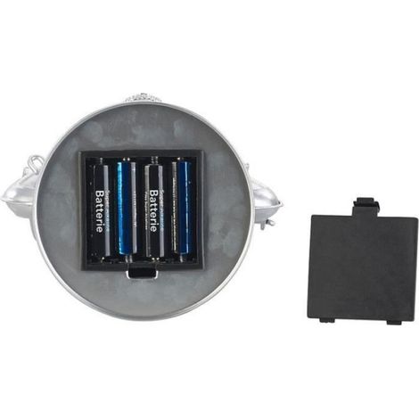 Lampe-tempête LED - Lunartec - Argent - Intensité variable 200 lm - 3W - 8000K (1/4)