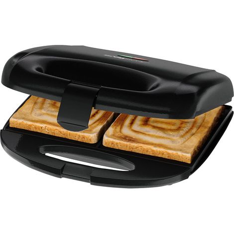 Appareil à Sandwich/Croque-monsieur Noir Clatronic ST3814-Noir