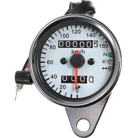Compteur de Vitesse et Odomètre Universel pour Moto, écran LCD 12 V, Double Usage, avec Rétroéclairage LED. (1/2)