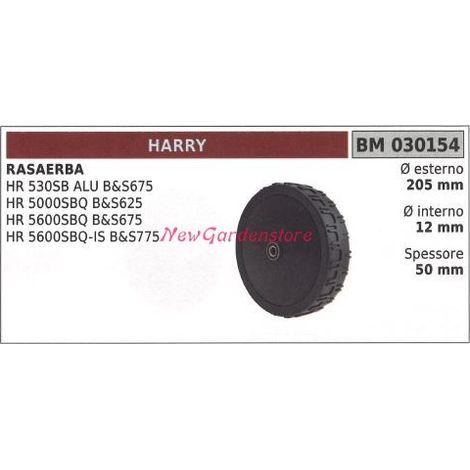 Rueda delantera HARRY cortacésped HR 530SB ARU B&S675 030154