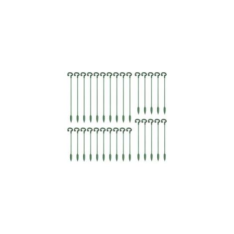 Lot de 30 tiges de support pour plantes - Fixation solide en fibre de verre - Support pour orchidées - Support de croissance des plantes - 17/27/37 cm