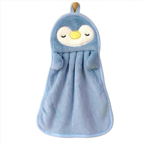 Serviette absorbante suspendue pour bébé, bleue (1/5)