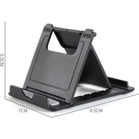 Support Téléphone Réglable - Compatible Smartphones Tablettes Liseuses 4 À 7,9 Pouces - Usage Bureau Maison Voyage - Lot De 6 Pièces (1/2)