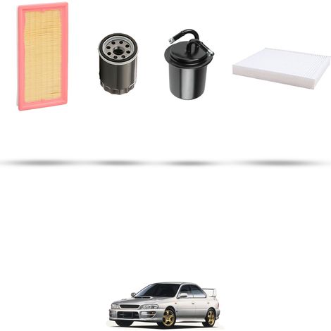 Kit tagliando 4 filtri compatibile con Subaru Impreza II 1.6 70kw dal 2000 (1/5)