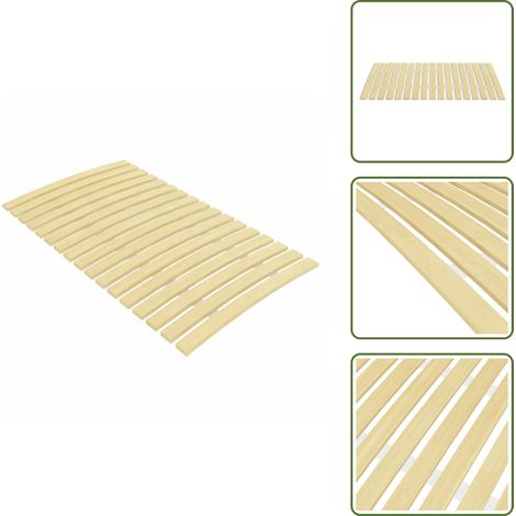 Sommier à lattes avec 17 lattes 70x200 cm - Sommier À Lattes - Lit Plateforme - Lit Pliable - Cadre De Lit - Bois De Peuplier (1/5)