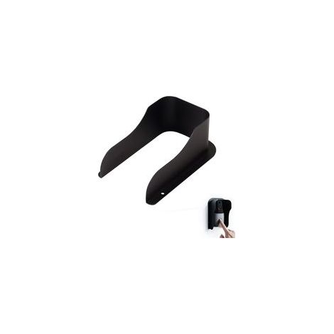 Housses de pluie pour sonnette noir, Boîte de Protection Solaire pour Sonnette Extérieure, Housse de Pluie pour Prise En Métal pour caméras, sonnette et interphone (1/4)