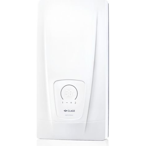 CLAGE DCX Next L Durchlauferhitzer 18/21/24/27kW 400V max. 9,2-13,8l/min einstellbar MPS mit LED-Display, TTC und IES (1/2)
