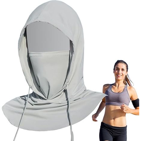 Cagoule Pare-Soleil, Couvre-Visage, Cagoule de Protection UV pour Femmes, Foulard, Cache-Cou, Protection UV, Grille Respirante, Chapeau Pare-Soleil pour Femmes, Hommes, Activités de Plein Air (1/5)