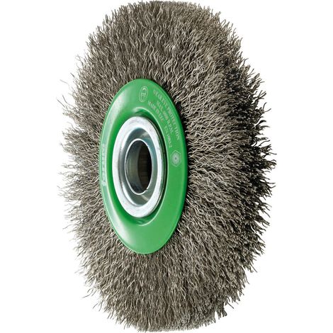 Brosse ronde en acier inoxydable 200 x 30 mm (1/2)