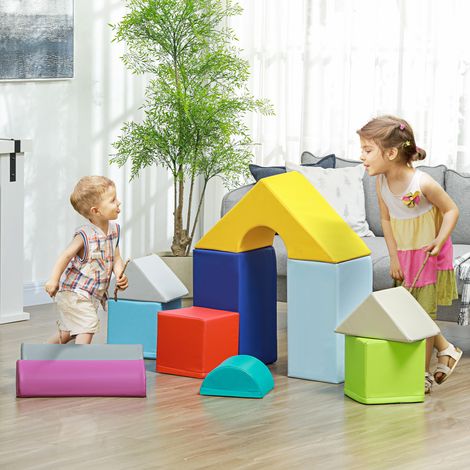 Set de constructions molles pour enfants de 1 à 3 ans avec 11 formes en PU et EPE multicolores (1/5)