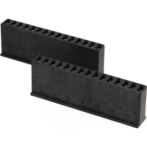 DOMOTESTA barrette de raccordement-paire avec connecteurs AMP, noir