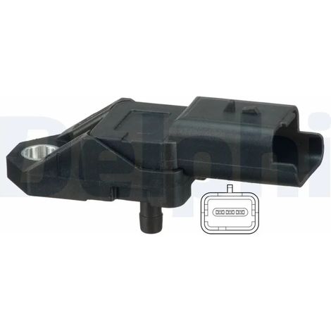 Capteur, pression de suralimentation Delphi Technologies PS10173 CITROËN 1333353