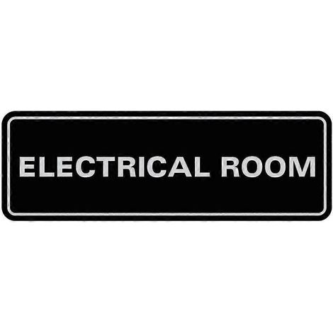 Grand panneau de sécurité incendie en acrylique - Panneau standard pour local électrique et placard électrique (1/4)